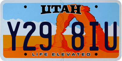 UT license plate Y298IU