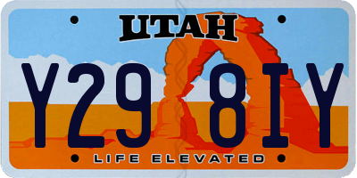 UT license plate Y298IY