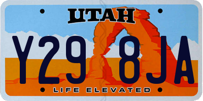 UT license plate Y298JA