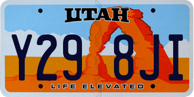 UT license plate Y298JI