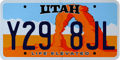 UT license plate Y298JL