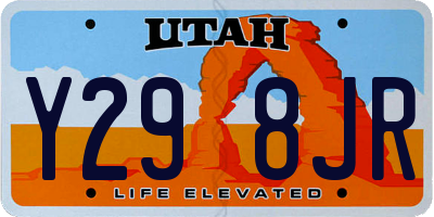 UT license plate Y298JR