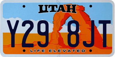 UT license plate Y298JT