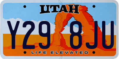 UT license plate Y298JU