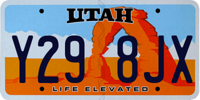 UT license plate Y298JX