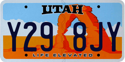 UT license plate Y298JY
