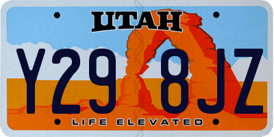 UT license plate Y298JZ