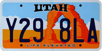 UT license plate Y298LA