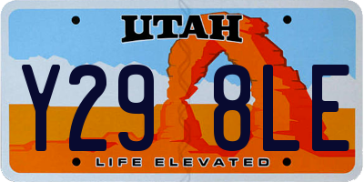 UT license plate Y298LE