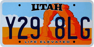 UT license plate Y298LG