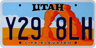 UT license plate Y298LH