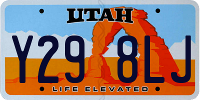 UT license plate Y298LJ