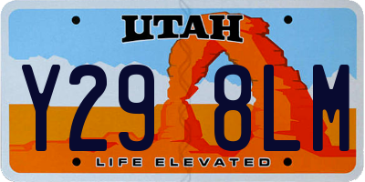 UT license plate Y298LM