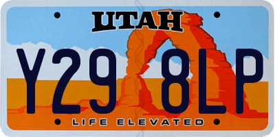 UT license plate Y298LP