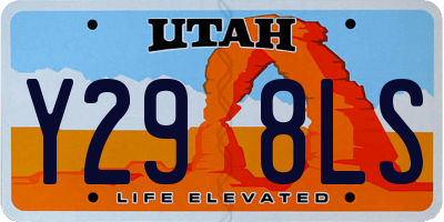 UT license plate Y298LS