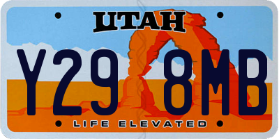 UT license plate Y298MB