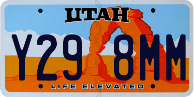 UT license plate Y298MM