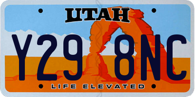 UT license plate Y298NC