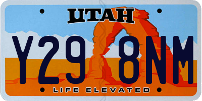 UT license plate Y298NM