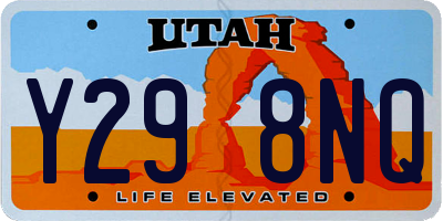 UT license plate Y298NQ