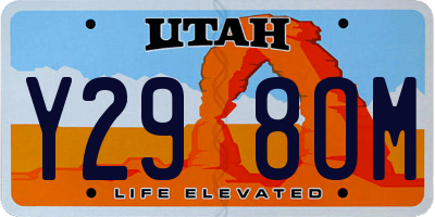 UT license plate Y298OM
