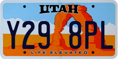 UT license plate Y298PL