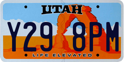 UT license plate Y298PM