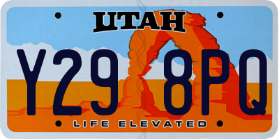 UT license plate Y298PQ
