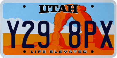 UT license plate Y298PX