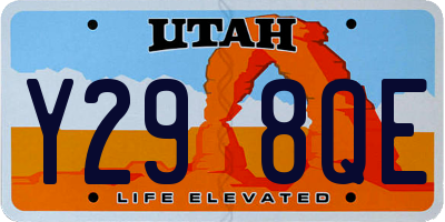 UT license plate Y298QE