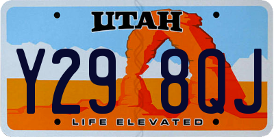 UT license plate Y298QJ
