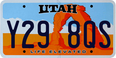 UT license plate Y298QS
