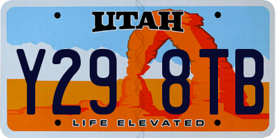 UT license plate Y298TB