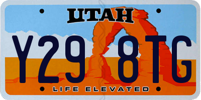 UT license plate Y298TG