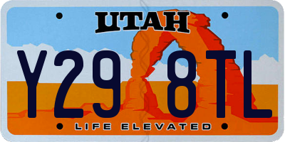 UT license plate Y298TL