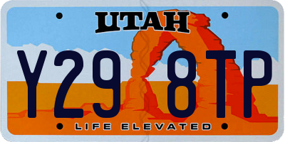 UT license plate Y298TP