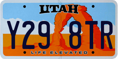 UT license plate Y298TR