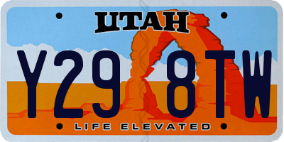 UT license plate Y298TW