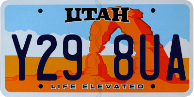 UT license plate Y298UA