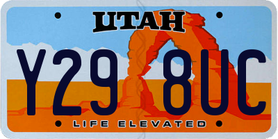 UT license plate Y298UC