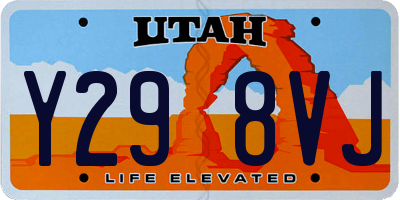 UT license plate Y298VJ