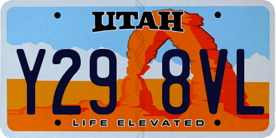 UT license plate Y298VL