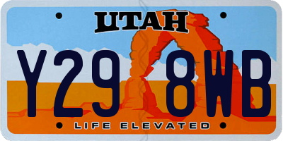 UT license plate Y298WB