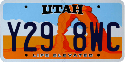 UT license plate Y298WC