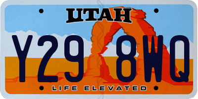 UT license plate Y298WQ