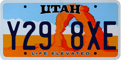 UT license plate Y298XE