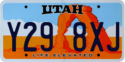 UT license plate Y298XJ