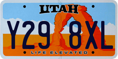 UT license plate Y298XL