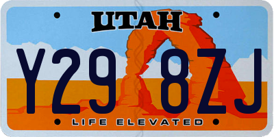 UT license plate Y298ZJ