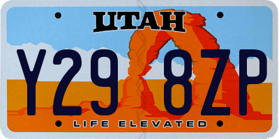 UT license plate Y298ZP